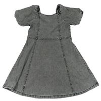 Sivé teplákové rifľové šaty H&M