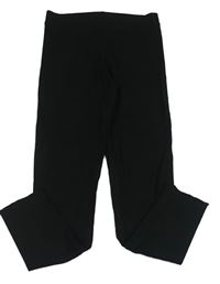 Černé žebrované legíny Primark