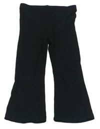 Černé žebrované flare legíny F&F