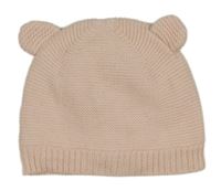 Svetloružová čapica s uškami