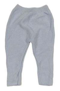 Světlemodré pletené tepláky Zara