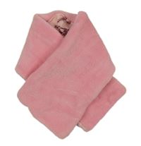 Ružová plyšová šál