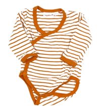 Bílo-oranžové pruhované zavinovací body Liegelind