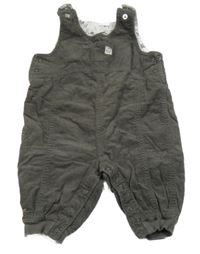 Hnedé na traké podšité manšestráky H&M