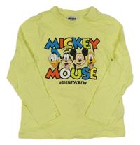 Žluté triko s Mickeym a kamarády Disney