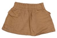 Broskvová ľahká sukňa