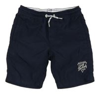 Tmavomodré plážové kraťasy s potlačou C&A