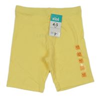 Nové - Žluté žebrované elastické kraťasy Matalan