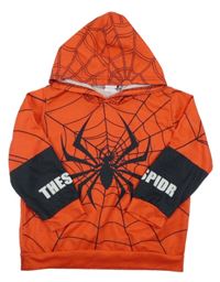Červeno-čierna mikina s kapucí - Spiderman