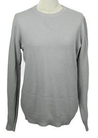Pánsky sivý vzorovaný sveter Primark
