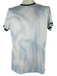 Pánské bílo-modro-fialové tónované sportovní tričko RTV Print 