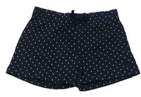 Tmavomodré bodkovaná é bavlnené kraťasy zn. H&M