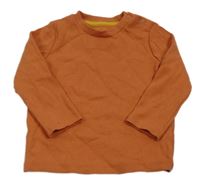 Oranžové rebrované tričko F&F