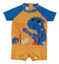 ORanžovo-modrý UV overal s dinem 