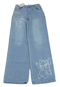 Nové - Modré wide leg rifle se Stichem Primark