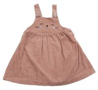 Ružové menšestrové šaty s králikom Nutmeg