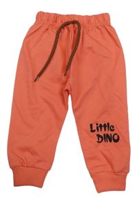 Ružové ľahké tepláky s nápisom