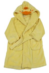 Žltý chlpatý župan a kapucí - kachna