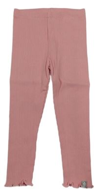 Svetloružové rebrované legíny Liegelind