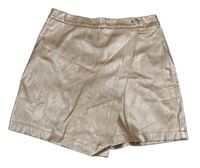 Nové - Ružové koženkové kraťasy River Island