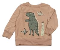 Světlerůžová mikina s dinosaurem George
