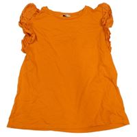 Oranžové tričko s volánikom George