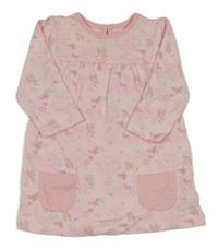 Ružové šaty s motýlikmi George