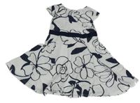 Bielo-tmavomodré vzorované šaty My Chicco