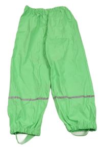 Zelené šusťákové nepromokavé kalhoty Lupilu