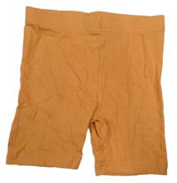 Oranžové elastické rebrované kraťasy George