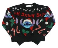 Čierny crop sveter so Stitchem H&M