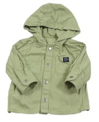 Světlezelená riflová bunda s kapucí F&F