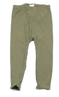 Khaki žebroané legíny Mamas&Papas