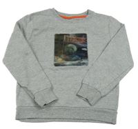 Sivá mikina s obrázkom