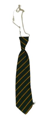 Zeleno-žlutá pruhovaná kravata