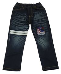 Tmavomodré rifle s Captainem Americou