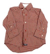 Červeno-biela kockovaná košeľa OshKosh