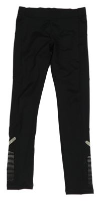 Čierne športové legíny so vzorom F&F