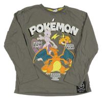 Tmavošedé triko s Pokémony C&A