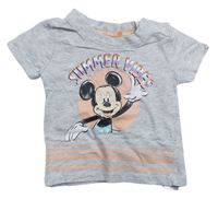 Šedé tričko s Mickeym Primark + Disney 