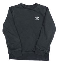 Černá mikina s logem Adidas