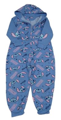 Modrá tepláková kombinéza se Stitchem a kapucí George