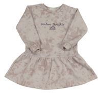 Ružové batikované teplákové šaty Primark