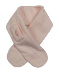 Světlerůžová fleecová šála 