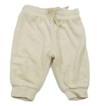 Smetanové sametové tepláky Smile 