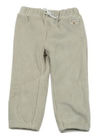 Béžové zamatové rebrované tepláky C&A