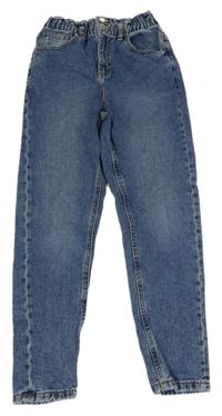 Modré slim rifle s vysokým pasem George 