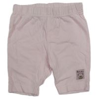 Svetloružové bavlnené kraťasy s medvedíkom
