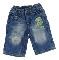 Modré capri rifle s príšerkami Kiki&Koko