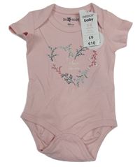 Nové - Svetloružové body so srdiečkom So cute